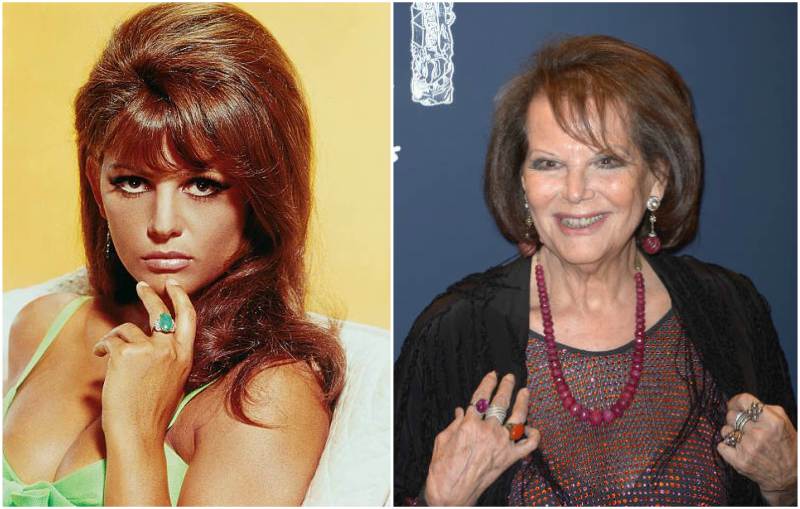 Claudia Cardinale's eyes and hair color