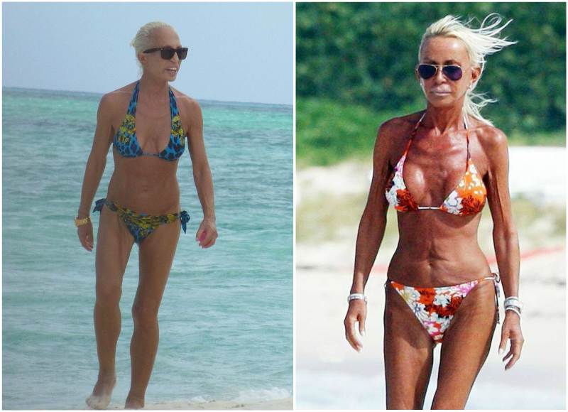 Donatella versace bikini photo