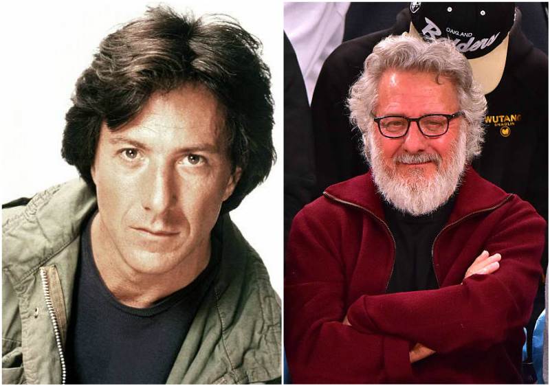 Dustin Hoffman's eyes and hair color