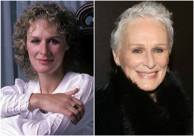 Glenn Close's eyes and hair color