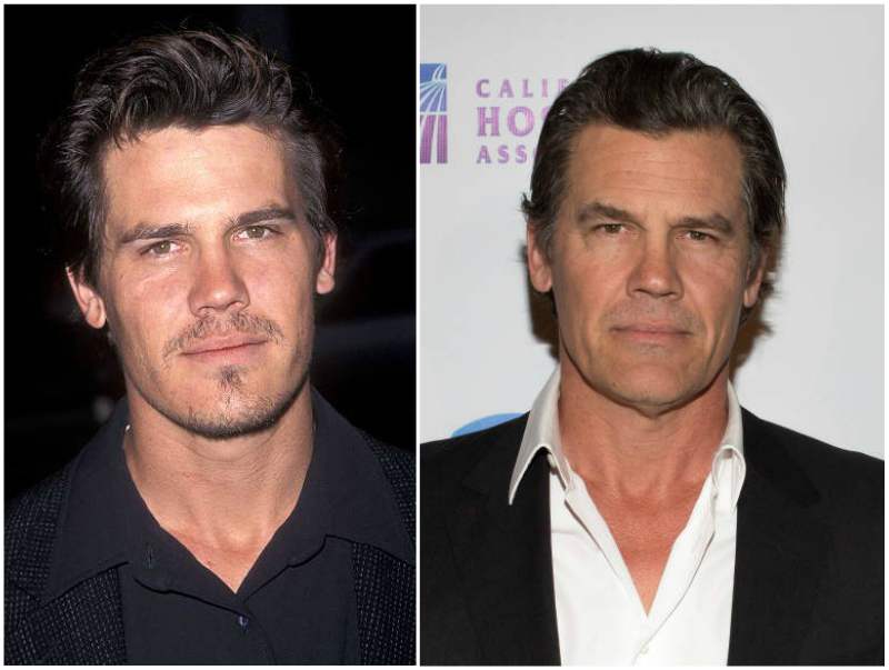 Josh Brolin's eyes and hair color