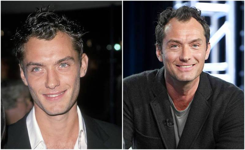 Jude Law's eyes and hair color