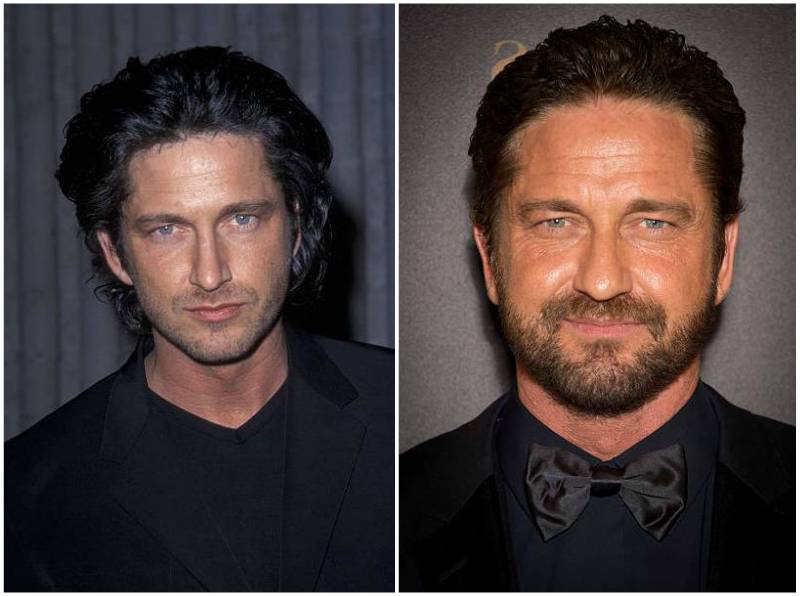 Gerard Butler's eyes and hair color