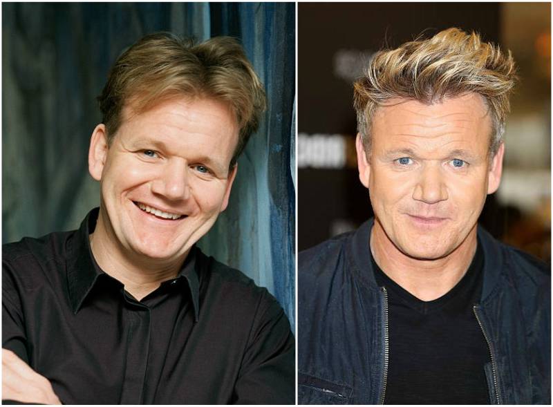 Gordon Ramsay's eyes and hair color