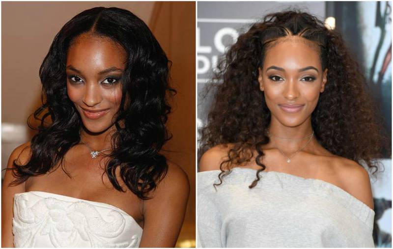 Jourdan Dunn's eyes and hair color