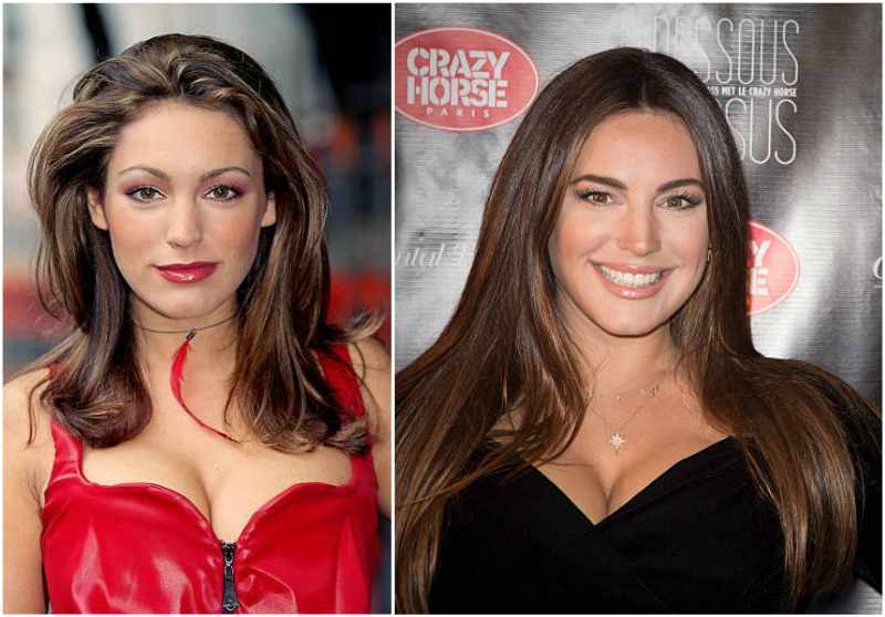 Kelly Brook's eyes and hair color