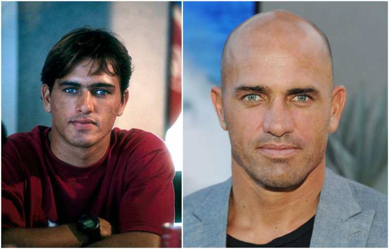 Kelly Slater's eyes and hair color