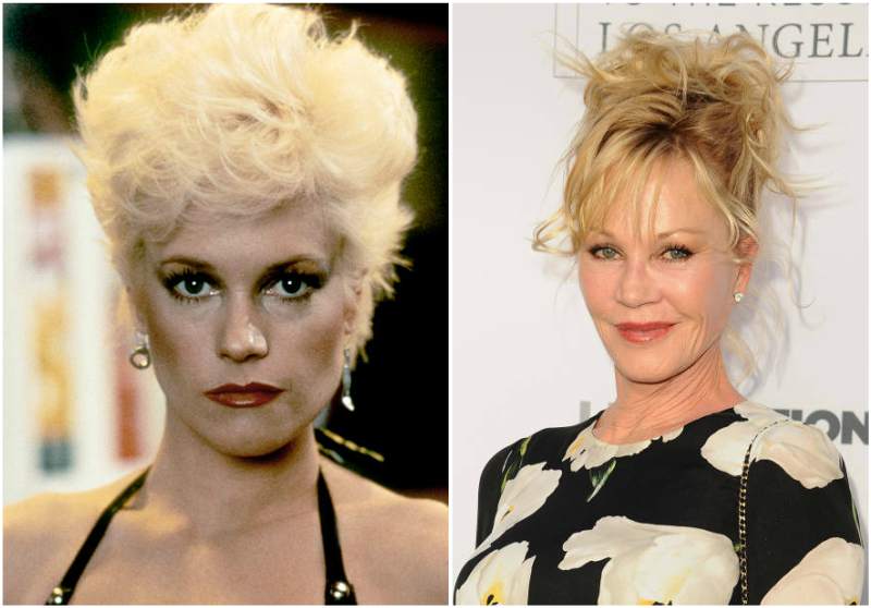 Melanie Griffith's eyes and hair color
