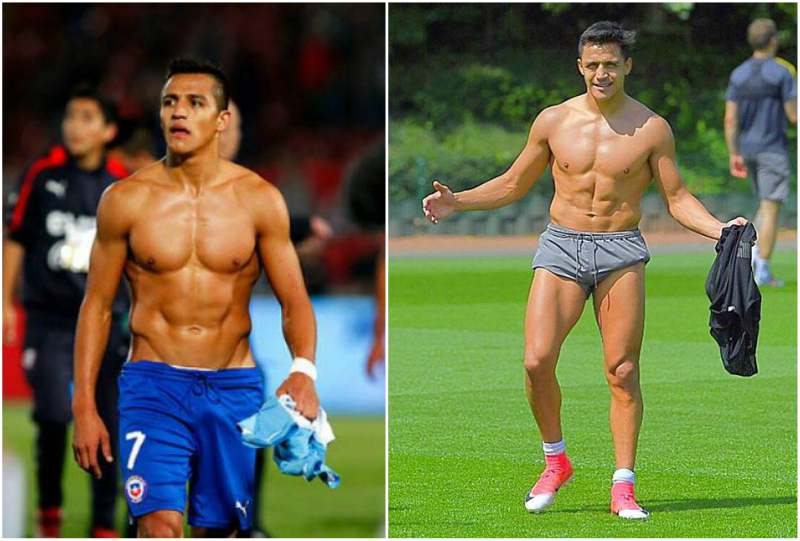 Alexis Sanchez's height, weight and body measurements