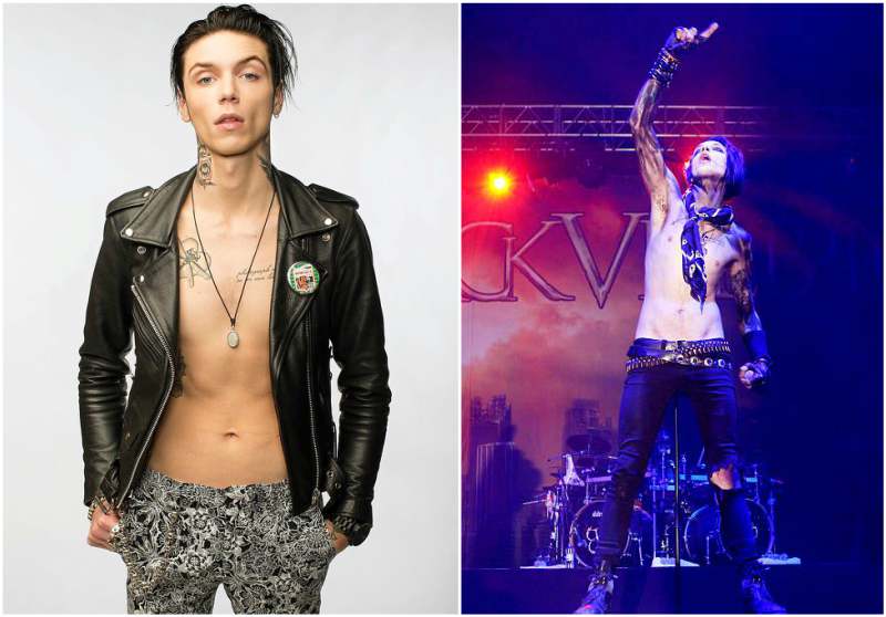 Andy Biersack's height, weight and body measurements