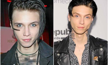 Andy Biersack's eyes and hair color