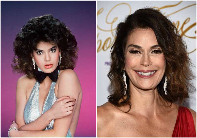 Teri Hatcher's eyes and hair color