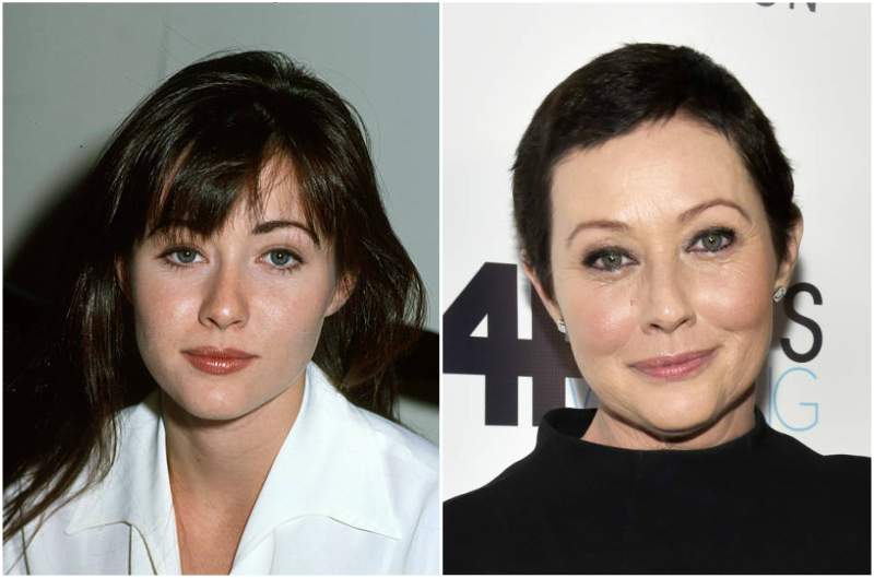 Shannen Doherty's eyes and hair color