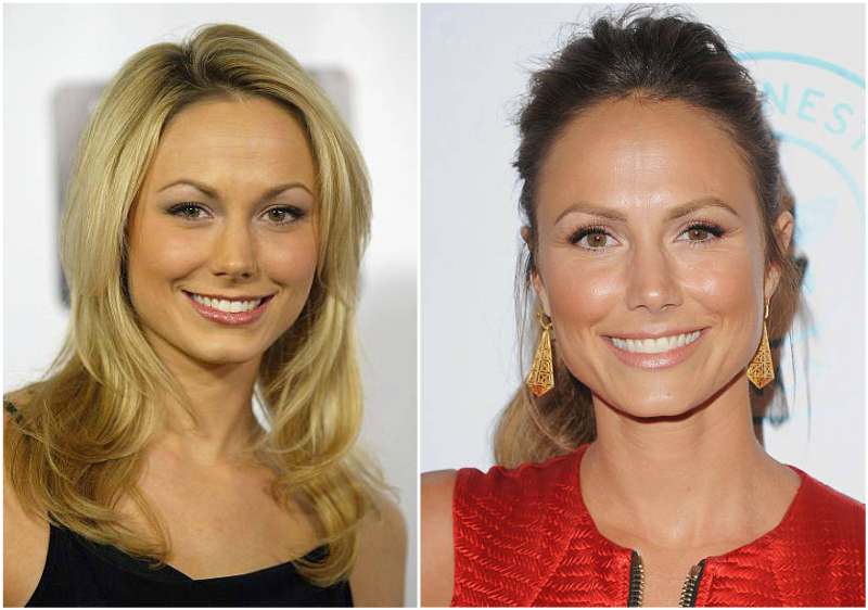 Stacy Keibler's eyes and hair color