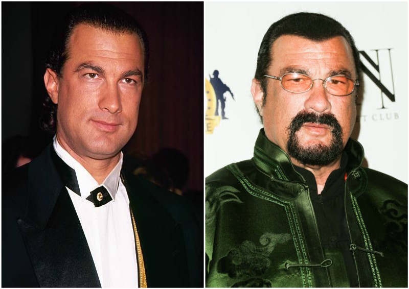 Steven Seagal's eyes and hair color