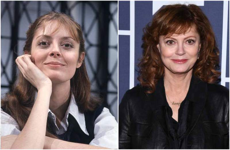 Susan Sarandon's eyes and hair color