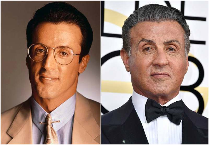 Sylvester Stallone's eyes and hair color