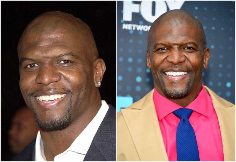 Terry Crews' eyes and hair color