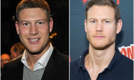 Tom Hopper's eyes and hair color
