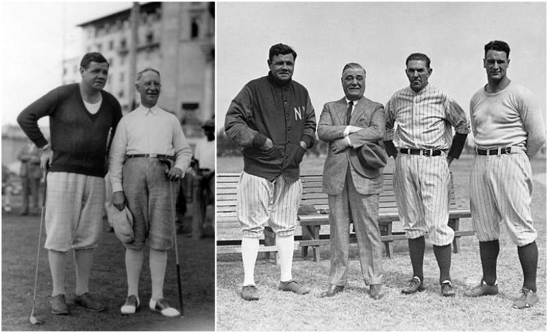 La altura, el peso y la edad de Babe Ruth's height, weight and age