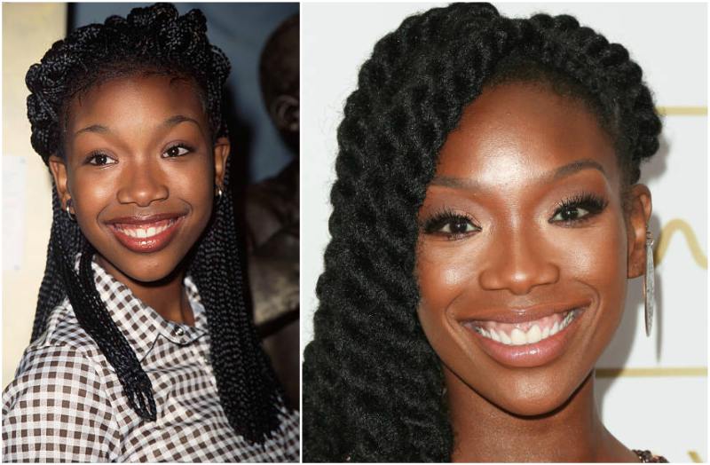 Brandy Norwood's eyes and hair color