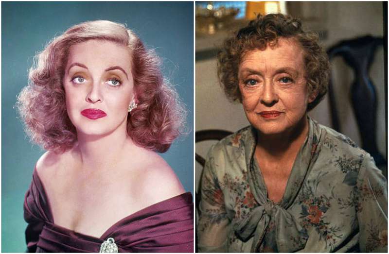 Bette Davis' eyes and hair color. 
