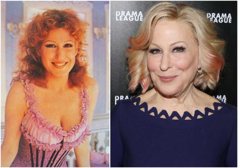 Bette Midler's eyes and hair color