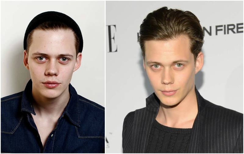 Bill Skarsgard's eyes and hair color