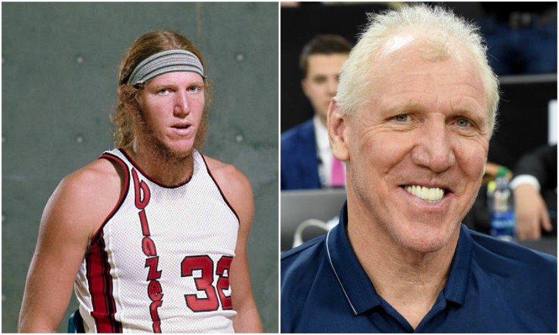 Bill Walton's eyes and hair color