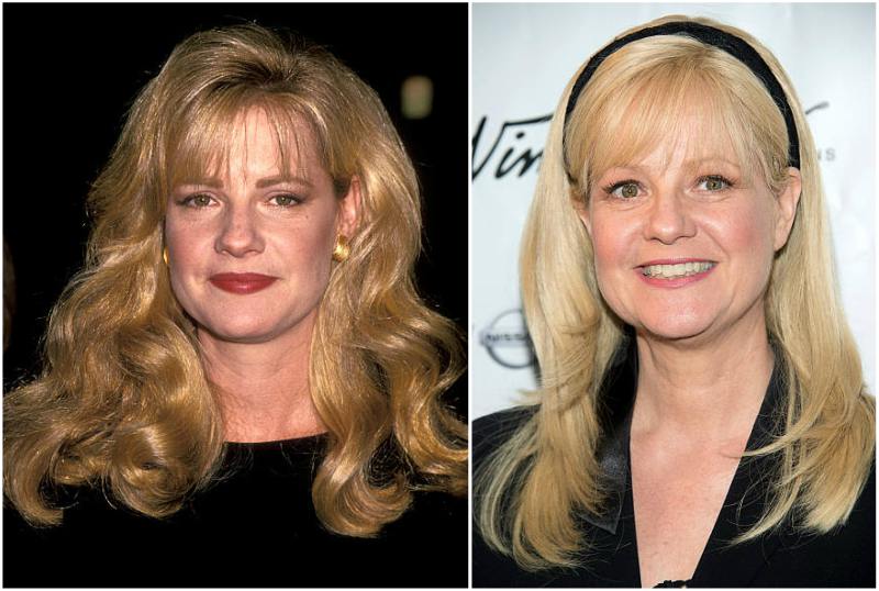 Bonnie Hunt's eyes and hair color