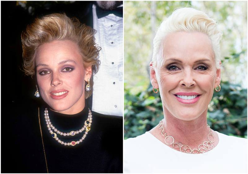 Brigitte Nielsen's eyes and hair color