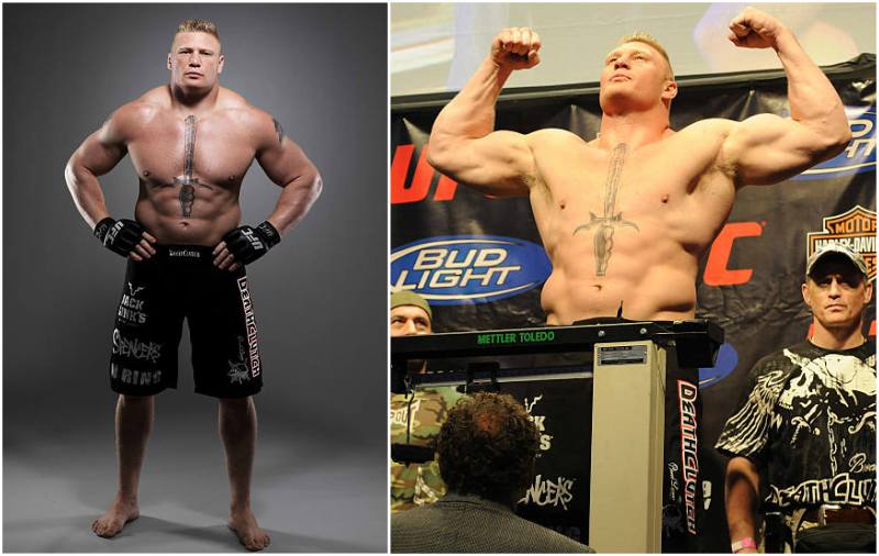 Brock Lesnar's height, weight and body measurements