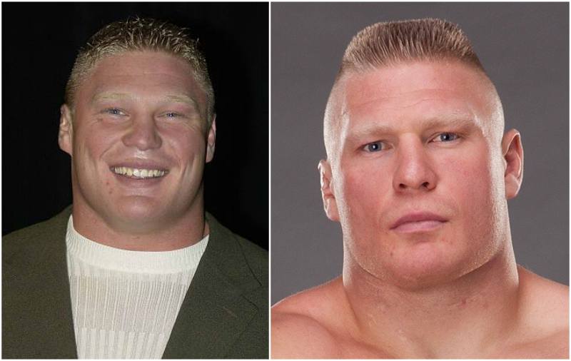 Brock Lesnar's eyes and hair color