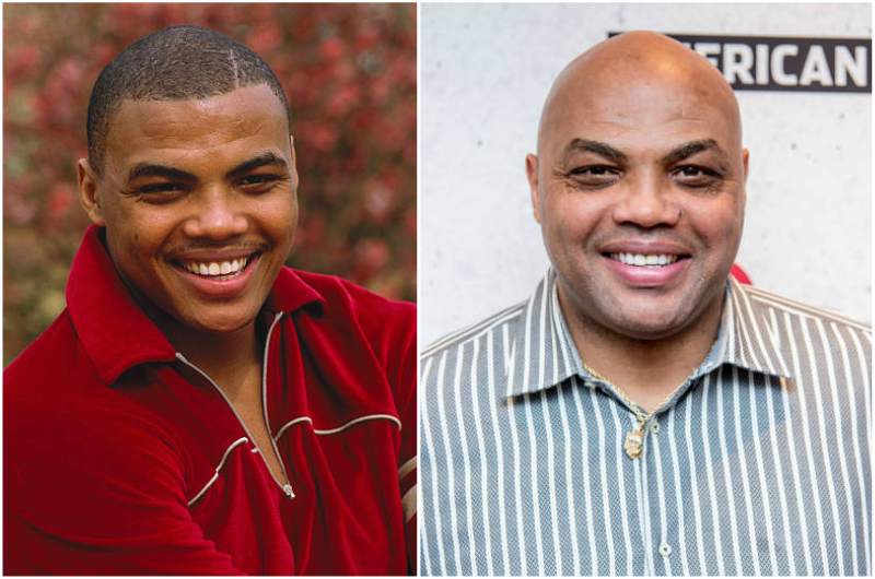 Charles Barkley's eyes and hair color