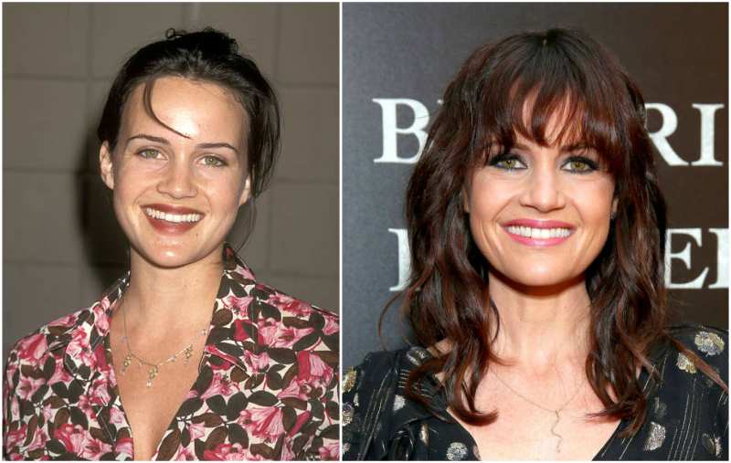 Carla Gugino's eyes and hair color