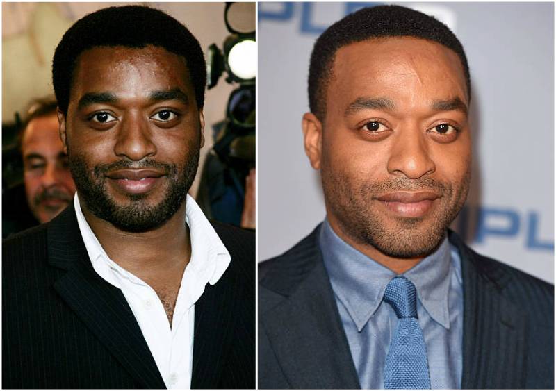 Chiwetel Ejiofor's eyes and hair color