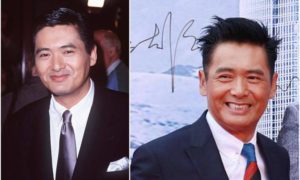 Chow Yun-Fat's eyes and hair color