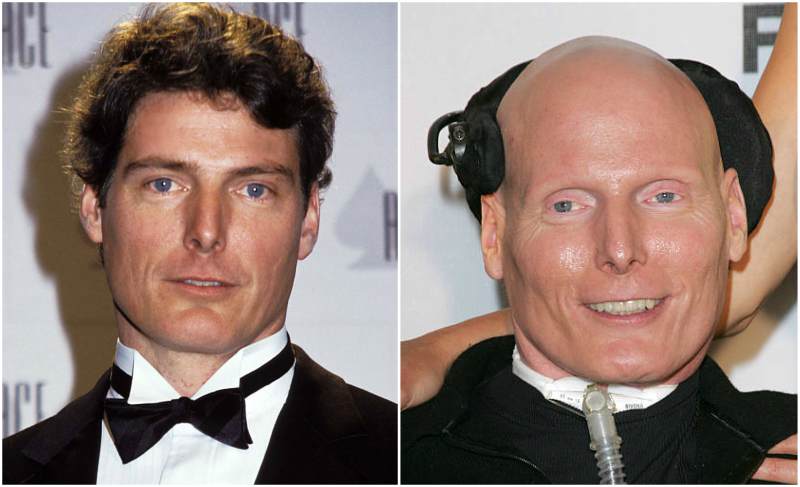 Christopher Reeve's eyes and hair color