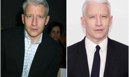 Anderson Cooper's eyes and hair color