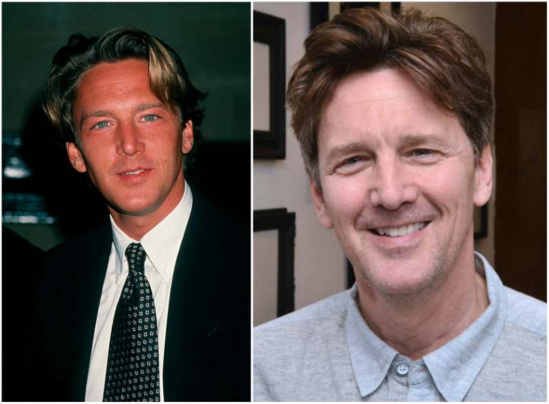 Andrew McCarthy's eyes and hair color