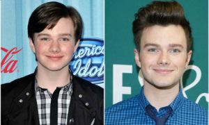 Chris Colfer's eyes and hair color