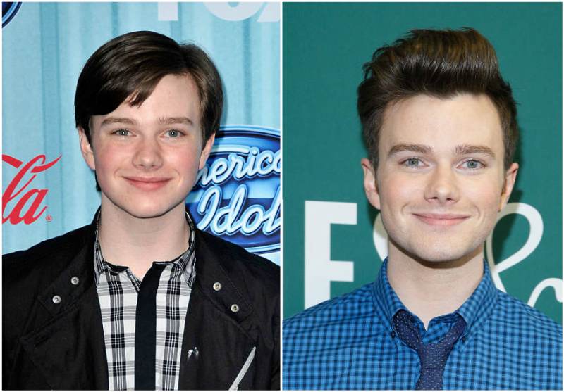 Chris Colfer's eyes and hair color