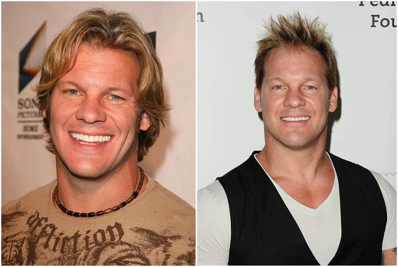 olhos e cor de cabelo de Chris Jericho