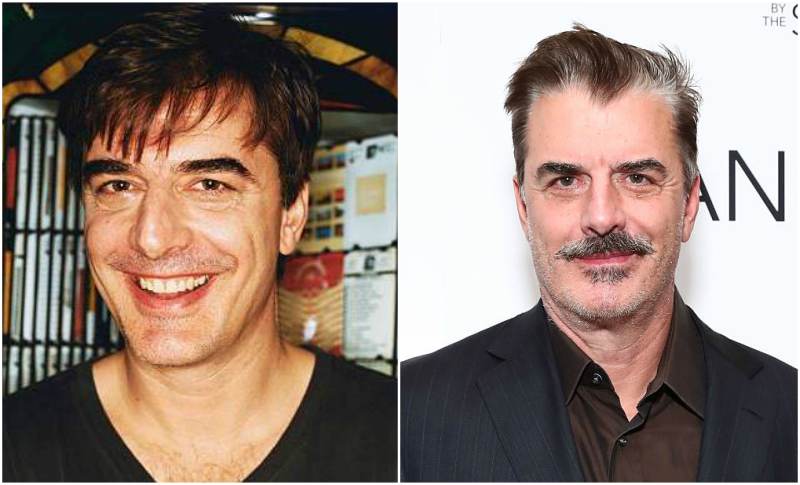 Chris Noth's eyes and hair color
