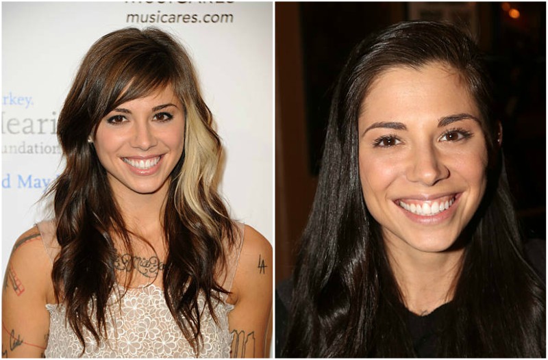 Christina Perri's eyes and hair color