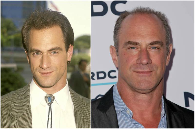 Christopher Meloni's eyes and hair color