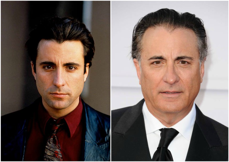 Andy Garcia's eyes and hair color