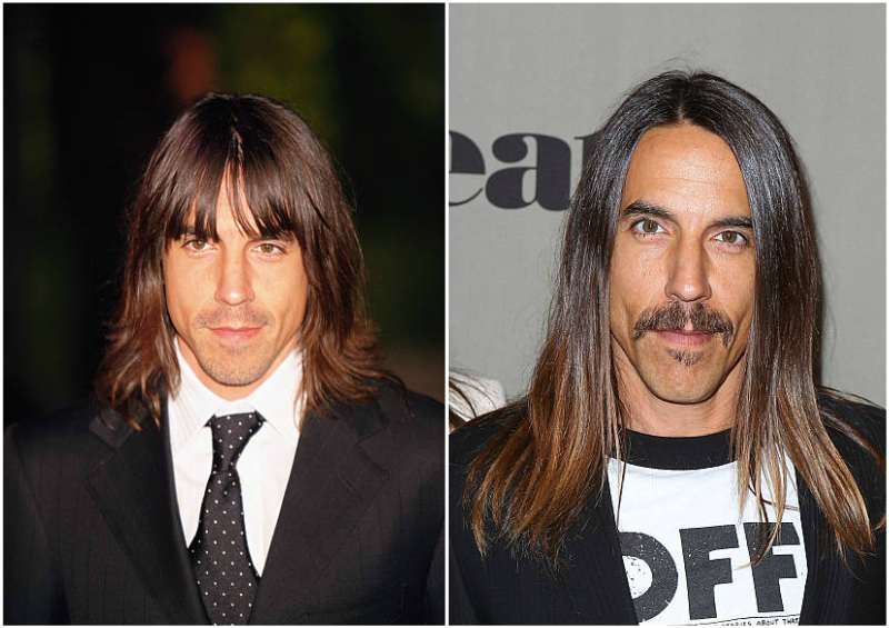Anthony Kiedis' eyes and hair color