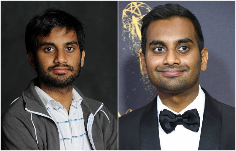 Aziz Ansari’s eyes and hair color