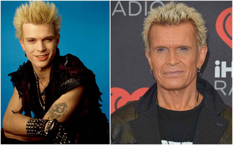 Billy Idol's eyes and hair color